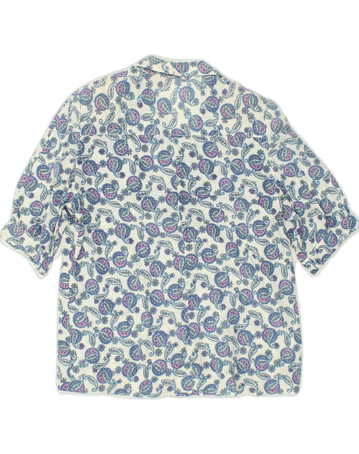 VINTAGE Womens Short Sleeve 3 Button Blazer Jacket UK 16 Large Multicoloured | Vintage Vintage | Thrift | Second-Hand Vintage | Used Clothing | Messina Hembry 