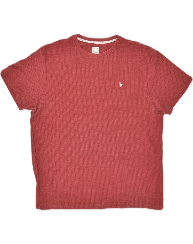 JACK WILLS Mens T-Shirt Top Large Red Cotton | Vintage Jack Wills | Thrift | Second-Hand Jack Wills | Used Clothing | Messina Hembry 