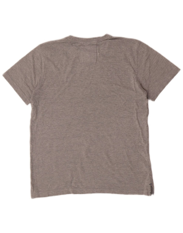 Crew Clothing Mens T-Shirt Top Small Grey Cotton