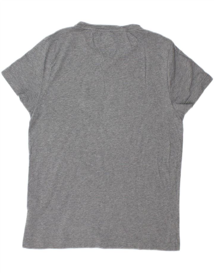 TOMMY HILFIGER Mens Graphic T-Shirt Top Small Grey Cotton Vintage Tommy Hilfiger and Second-Hand Tommy Hilfiger from Messina Hembry 