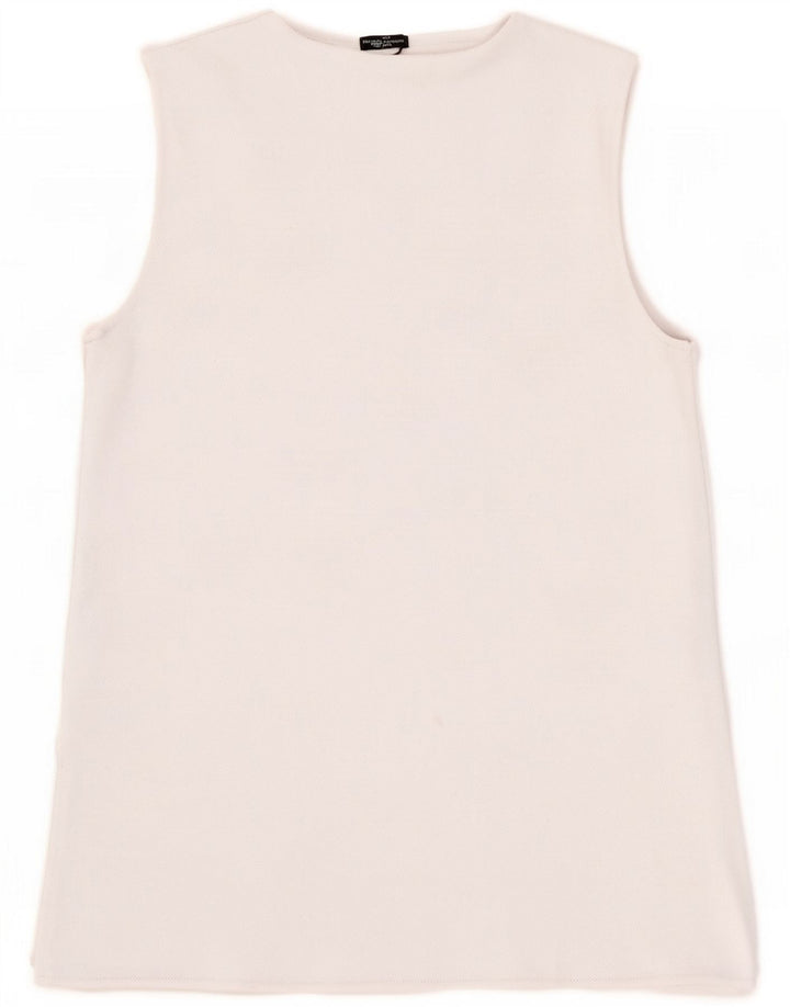 Zara Womens Vest Top UK 10 Small White Polyester