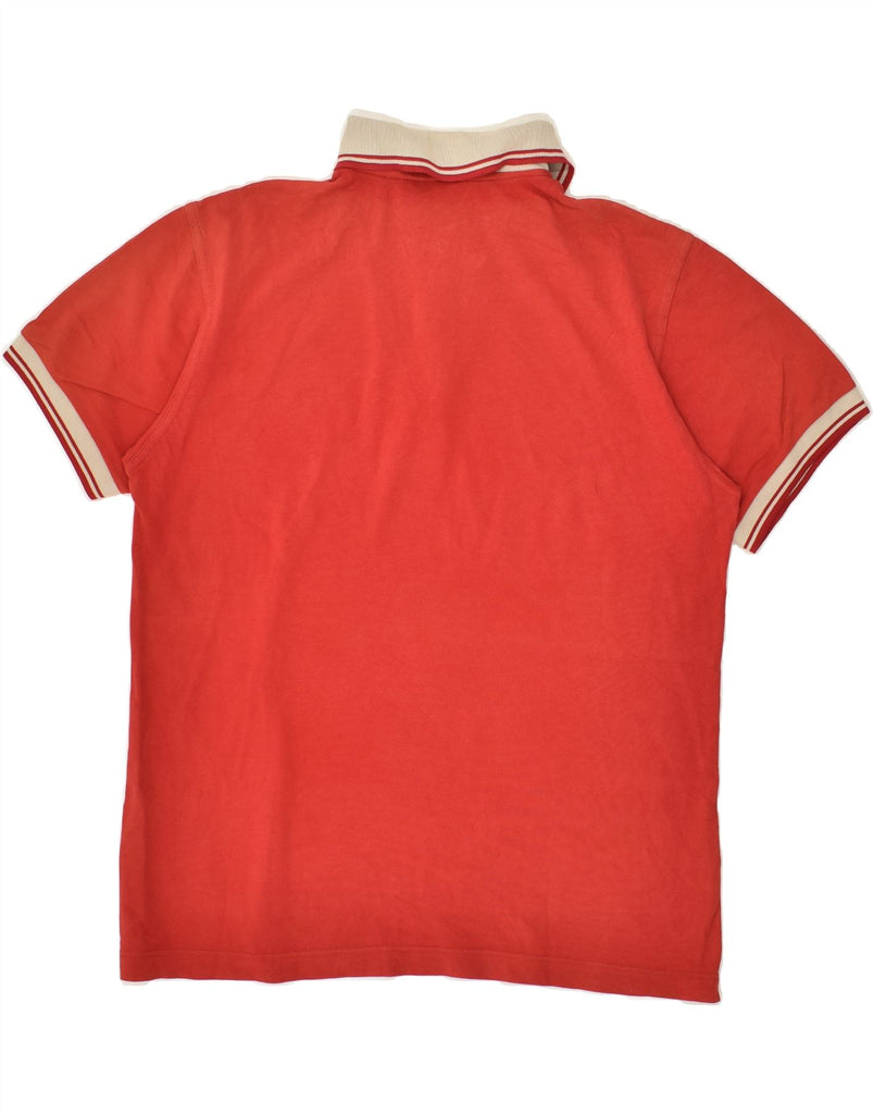 NAVIGARE Mens Polo Shirt Medium Red Cotton | Vintage Navigare | Thrift | Second-Hand Navigare | Used Clothing | Messina Hembry 