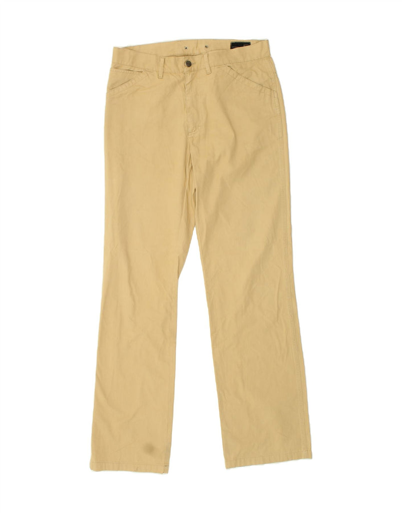 GAS Mens Straight Casual Trousers W34 L33 Beige Cotton | Vintage Gas | Thrift | Second-Hand Gas | Used Clothing | Messina Hembry 