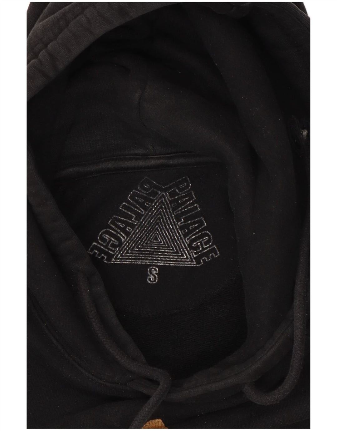 Palace Mens Graphic Hoodie Jumper Small Black Cotton