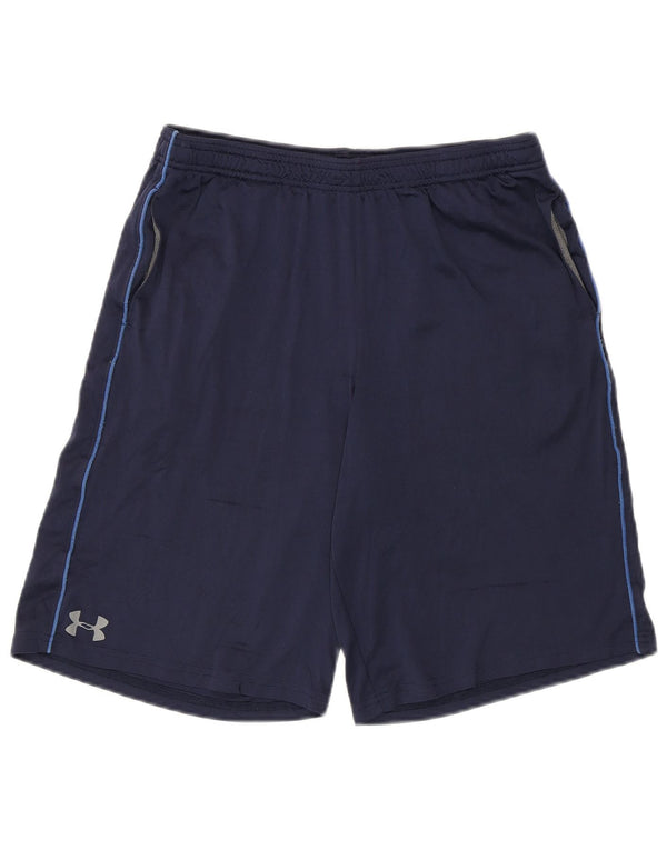 Under Armour Boys Graphic Sport Shorts 13-14 Years XL Navy Blue Sports