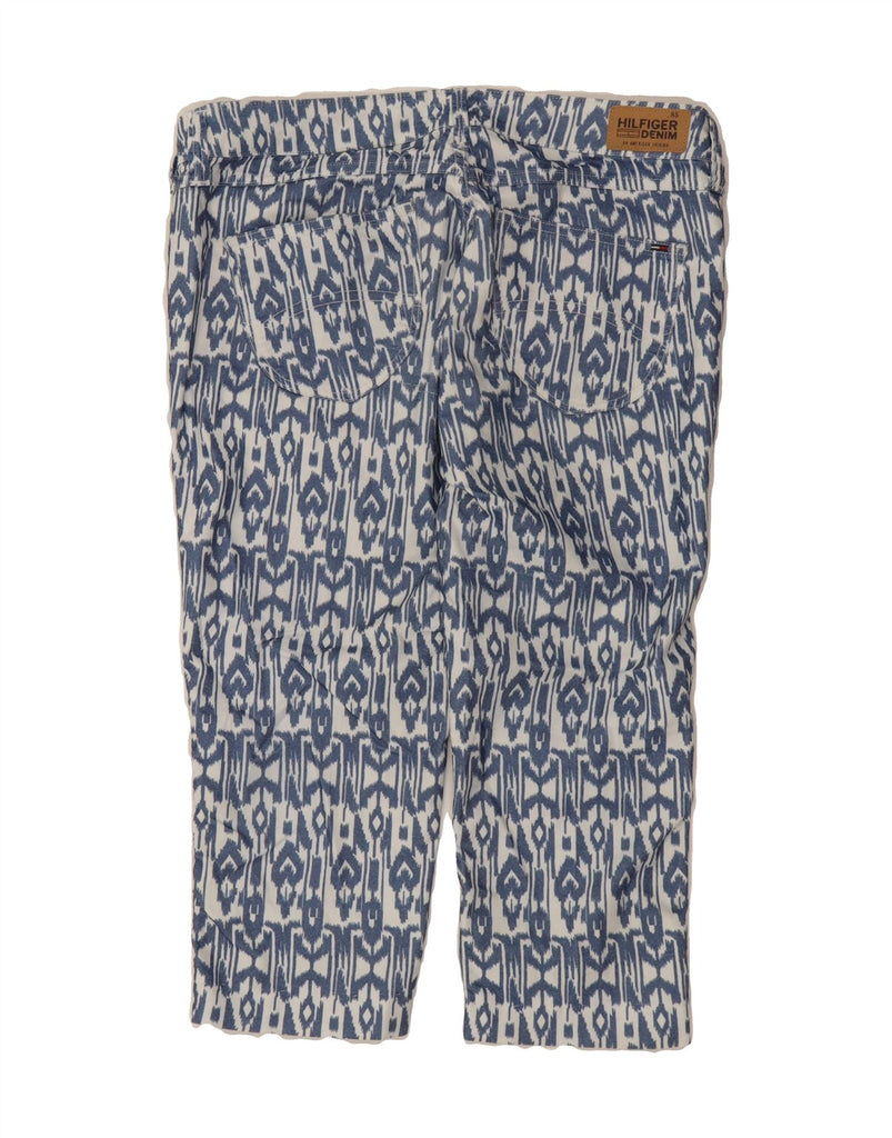 TOMMY HILFIGER Womens Slim Capri Jeans W32 L20 Blue Fair Isle Cotton Vintage Tommy Hilfiger and Second-Hand Tommy Hilfiger from Messina Hembry 