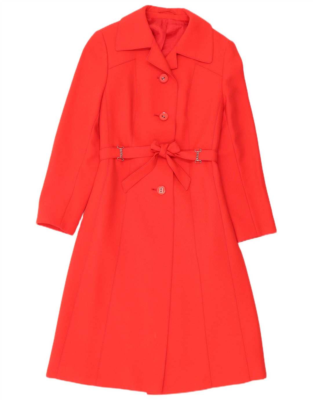 ERLE ZF Womens Overcoat UK 10 Small Red