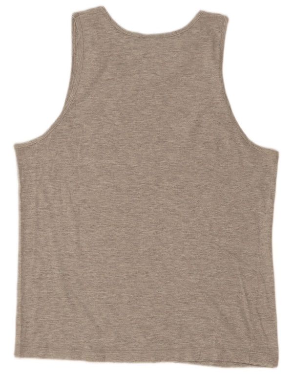 Asics Mens Vest Top 2XL Grey Cotton