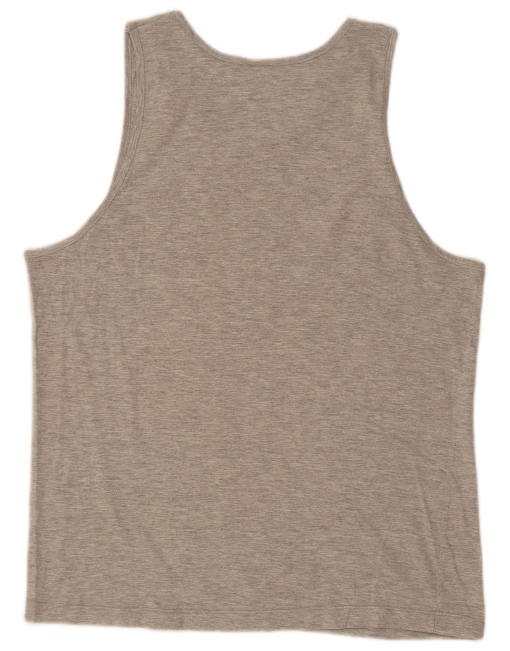 Asics Mens Vest Top 2XL Grey Cotton