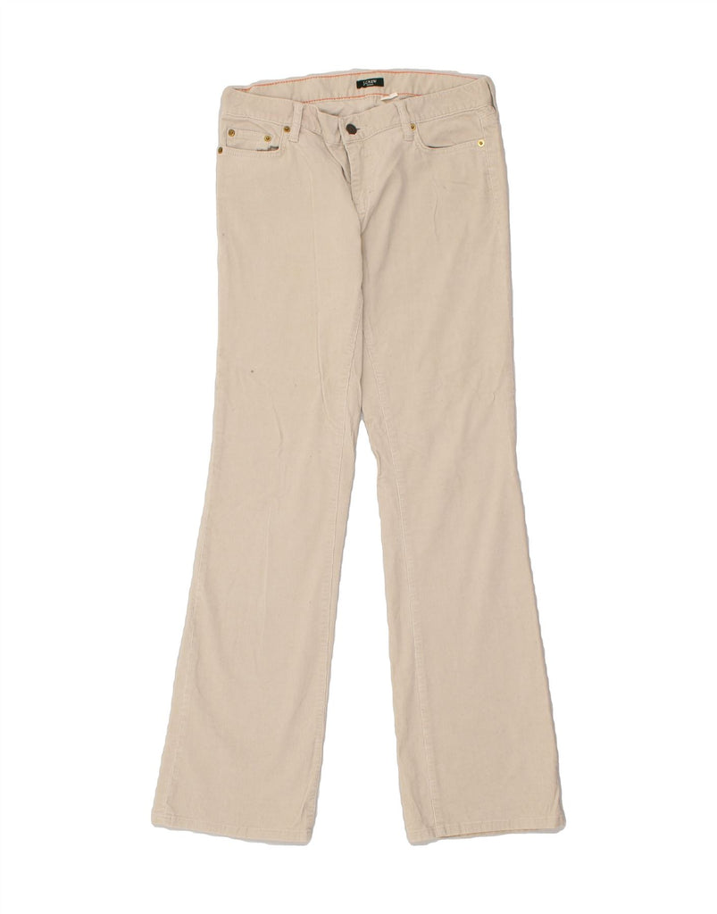 J. CREW Womens Flare Corduroy Trousers UK 4 XS W30 L32 Beige Cotton | Vintage J. Crew | Thrift | Second-Hand J. Crew | Used Clothing | Messina Hembry 