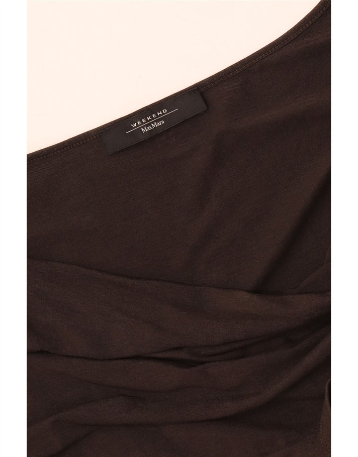 MAX MARA Womens Weekend Blouse Top UK 12 Medium Brown