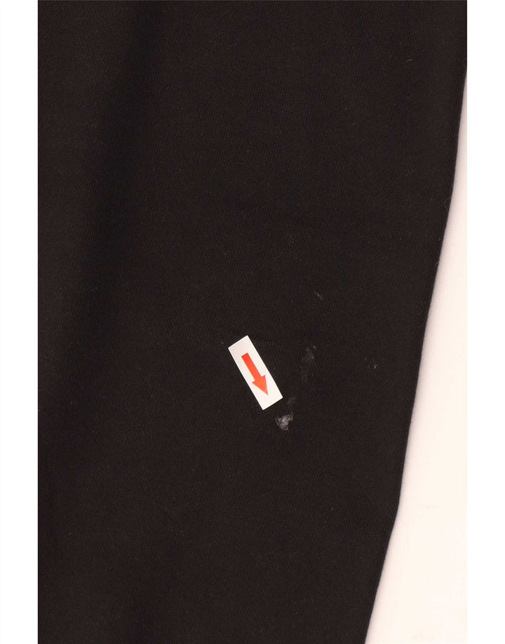 Vans Womens Graphic Tracksuit Trousers Joggers UK 10 Small  Black