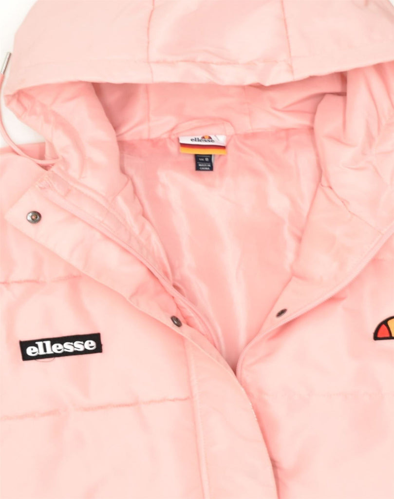 ELLESSE Womens Padded Jacket UK 8 Small Pink Polyester | Vintage Ellesse | Thrift | Second-Hand Ellesse | Used Clothing | Messina Hembry 