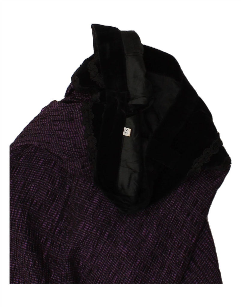 VINTAGE Womens A-Line Skirt IT 46 Large W28  Purple Pinstripe Vintage Vintage and Second-Hand Vintage from Messina Hembry 