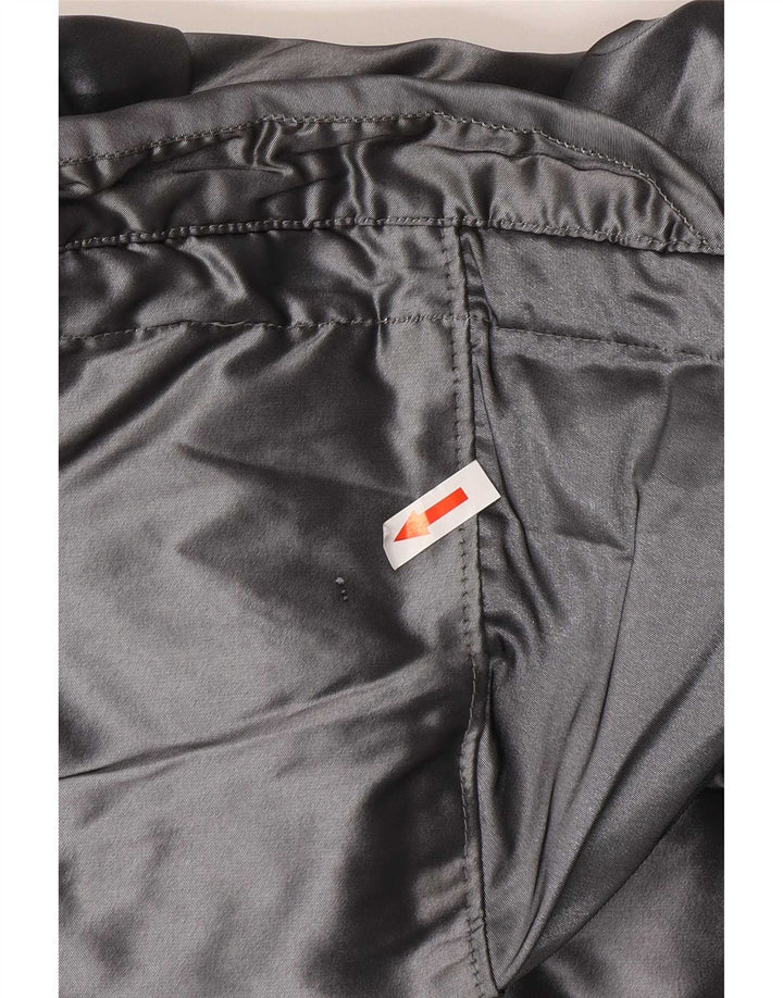 PEUTEREY Womens Hooded Windbreaker Jacket UK 18 XL Silver Polyester