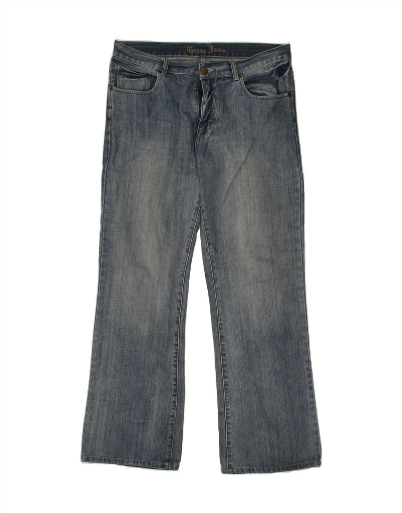 GUESS Mens Bootcut Jeans W34 L31 Blue Cotton Vintage Guess and Second-Hand Guess from Messina Hembry 