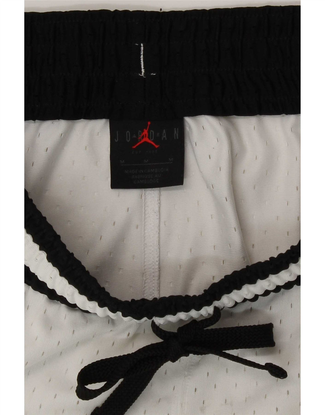 Jordan Mens Dri Fit Graphic Sport Shorts Medium White Colourblock Polyester