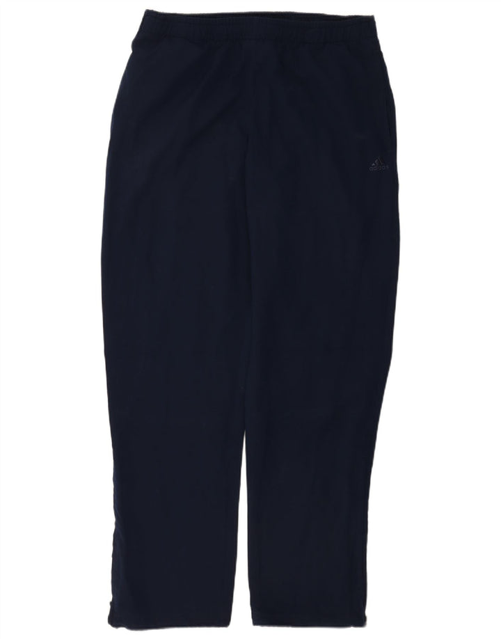 Adidas Mens Climalite Tracksuit Trousers Medium  Navy Blue Polyester