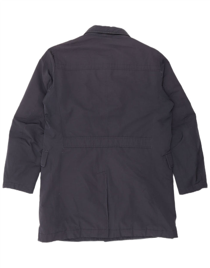 Henry Cottons Mens Padded Coat IT 50 Large Navy Blue Cotton