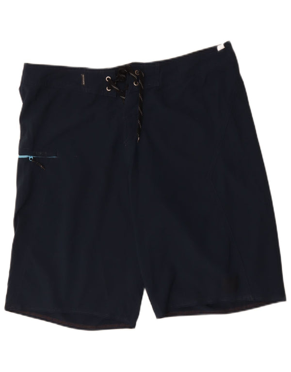 Quiksilver Mens Swimming Shorts Large Navy Blue Polyester