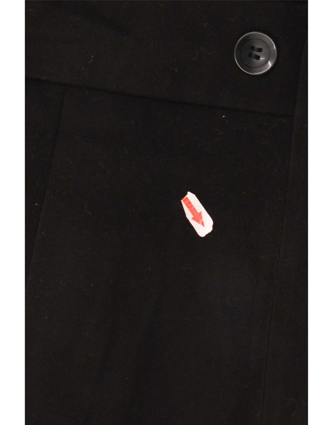 Marks & Spencer Womens Regular Fit Overcoat UK 10 Small Black Polyester