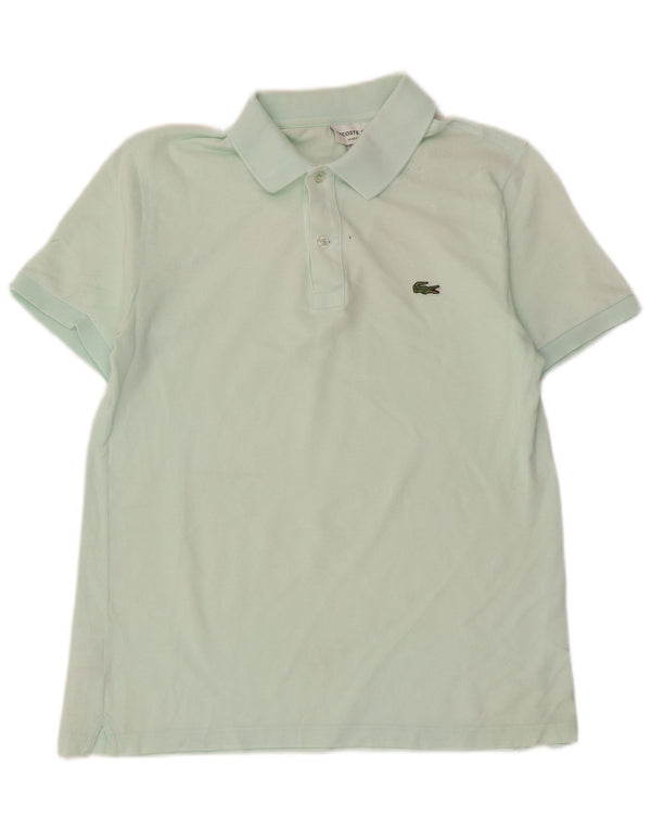 LACOSTE Mens Slim Fit Polo Shirt Size 4 Medium Green Cotton