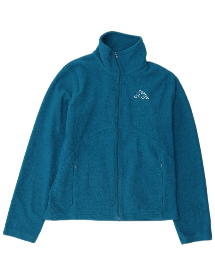 Kappa Womens Fleece Jacket UK 10 Small Blue Polyester