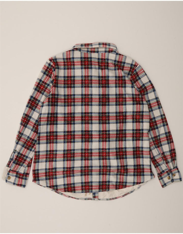 LEE Womens Riders Flannel Shirt UK 16 Large Red Check Polyester