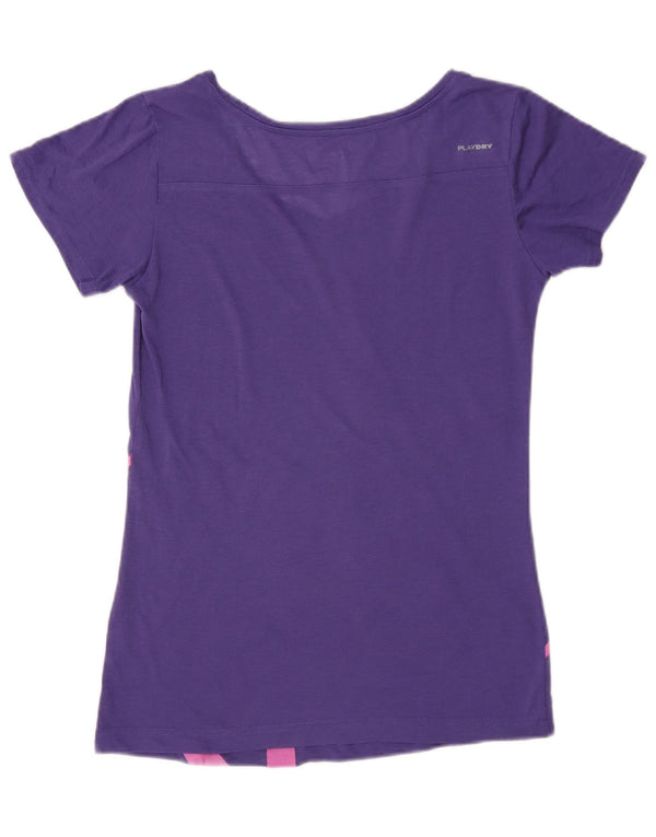 Reebok Womens Regular Graphic T-Shirt Top UK 8/10 Small Purple