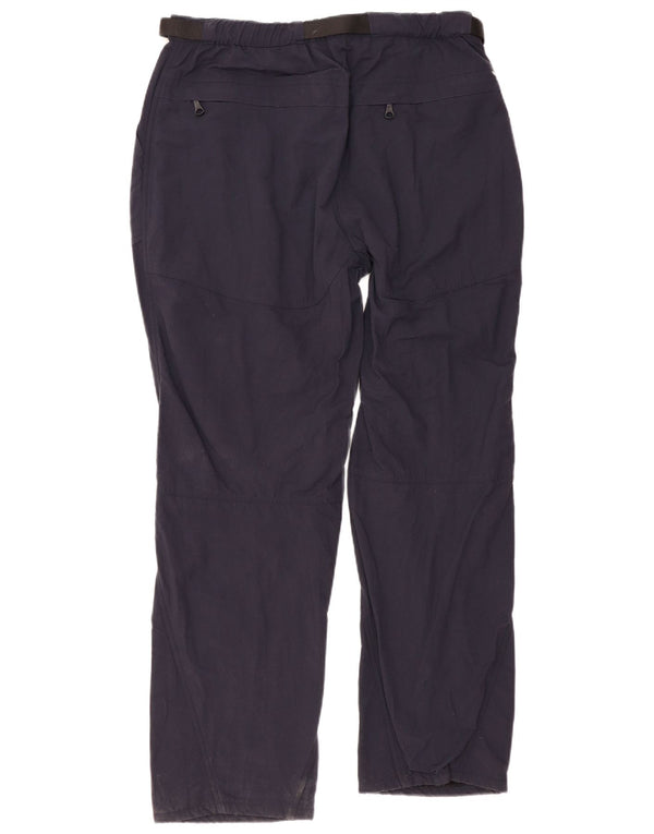 Rohan Mens Straight Windbreaker Trousers XL W38 L32 Navy Blue Polyester
