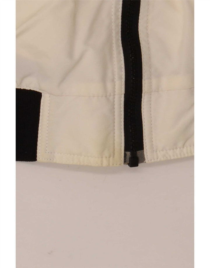 Refrigiwear Mens Bomber Jacket UK 42 XL Off White Colourblock Nylon