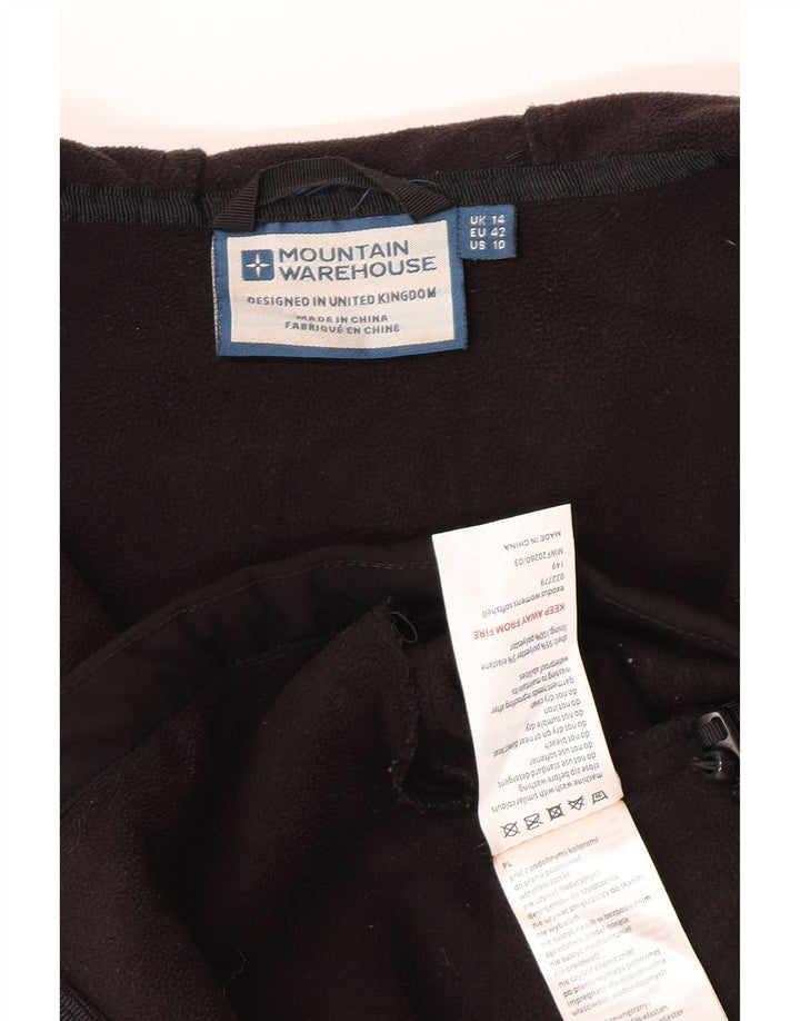 Mountain Warehouse Womens Hooded Windbreaker Jacket UK 14 Large Black