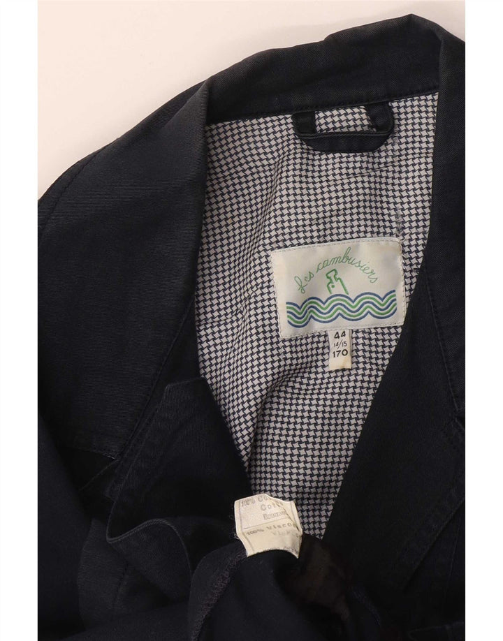 Vintage Boys Windbreaker Coat 14-15 Years Navy Blue Cotton