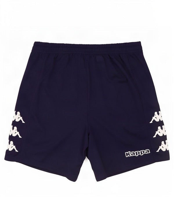 Kappa Mens Graphic Sport Shorts Medium Navy Blue Polyester