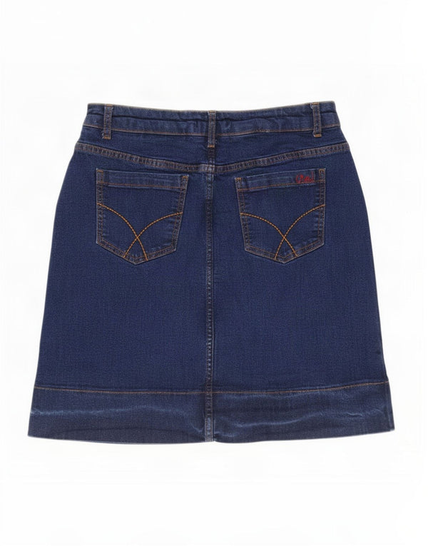 Crew Clothing Womens Denim Skirt UK 14 Medium W30 Blue Cotton