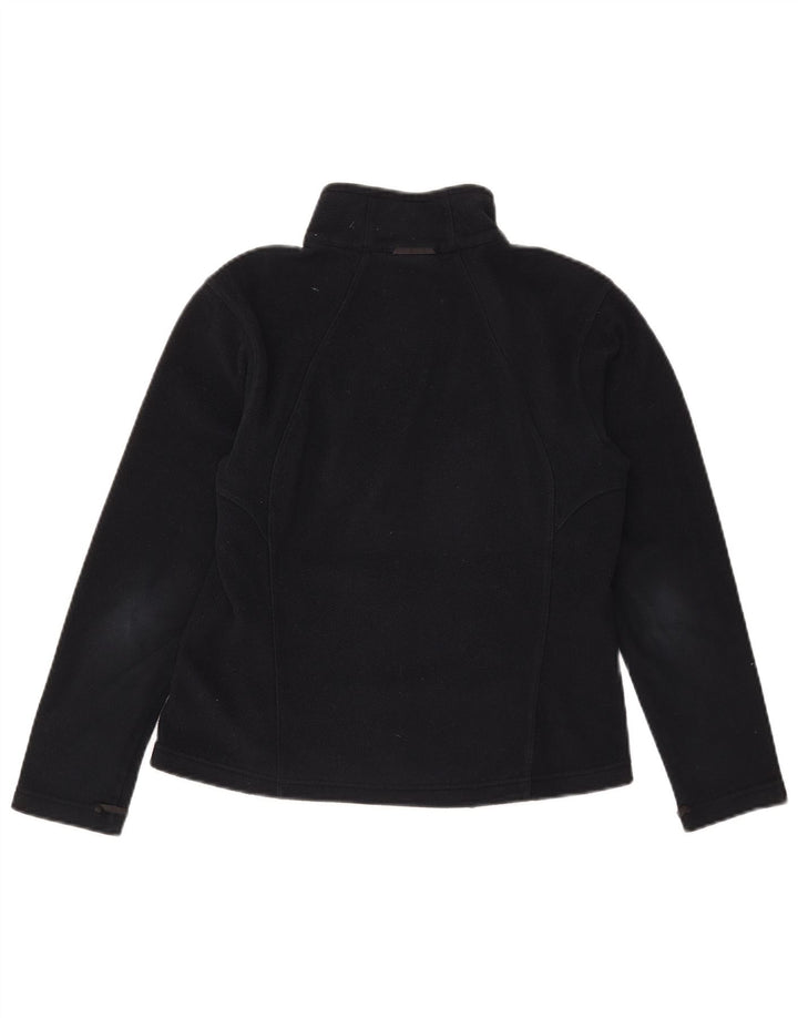 Jack Wolfskin Womens Fleece Jacket UK 10 Small Black Polyester