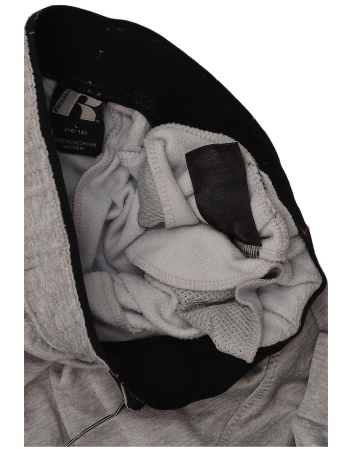 RUSSELL ATHLETIC Boys Tracksuit Trousers Joggers 10-11 Years Large Grey
