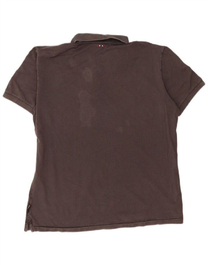 Napapijri Mens Polo Shirt 2XL Grey