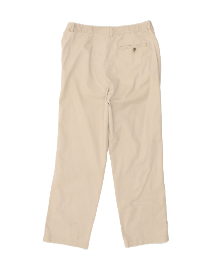 L.L.BEAN Womens Straight Chino Trousers US 10 Large W30 L30 Beige Cotton | Vintage L.L.Bean | Thrift | Second-Hand L.L.Bean | Used Clothing | Messina Hembry 