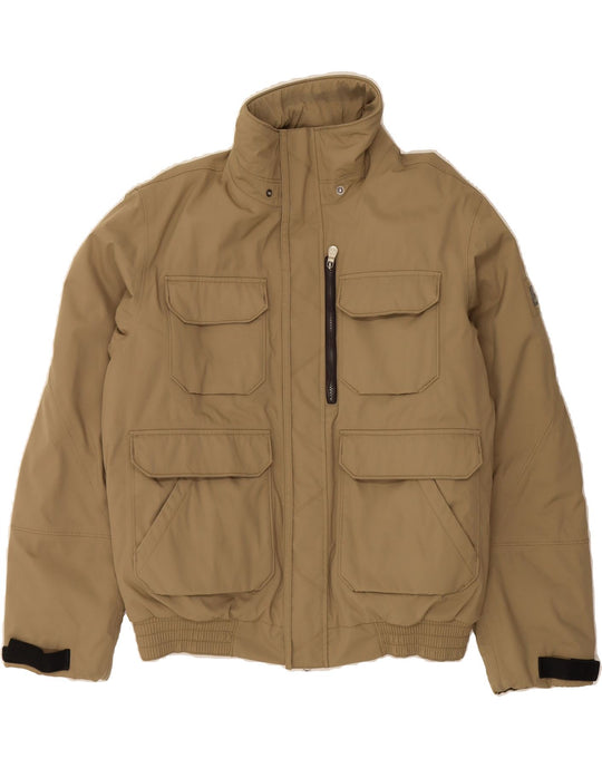 MURPHY NYE Mens Bomber Padded Jacket UK 40 Large Khaki Polyamide