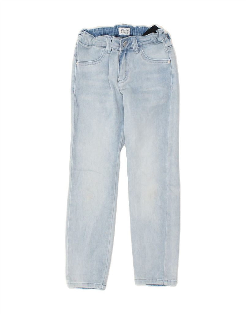 ARMANI JUNIOR Girls Slim Jeans 4-5 Years W18 L18 Blue Cotton | Vintage Armani Junior | Thrift | Second-Hand Armani Junior | Used Clothing | Messina Hembry 