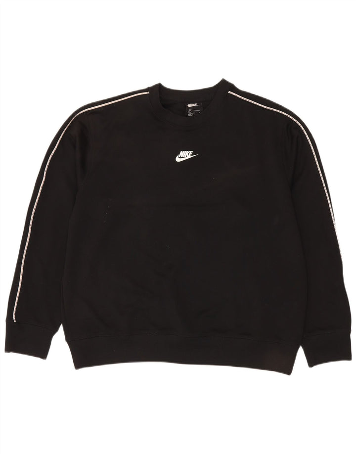 Nike Mens Sweatshirt Jumper Large Black Polyester