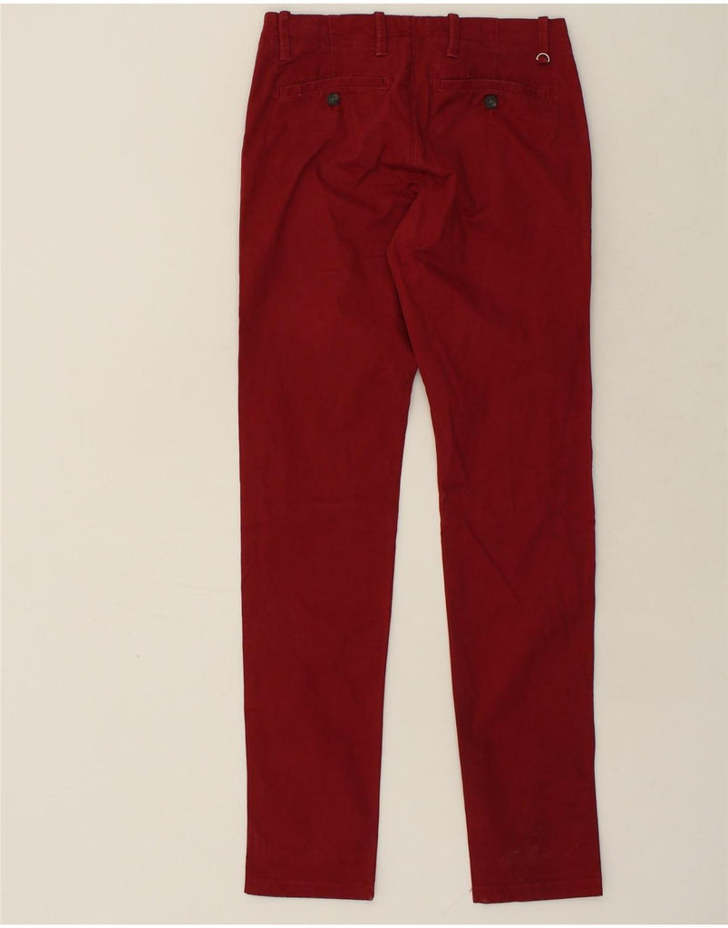 JULES Womens Slim Chino Trousers EU 38 Medium W30 L34 Red Cotton | Vintage Jules | Thrift | Second-Hand Jules | Used Clothing | Messina Hembry 