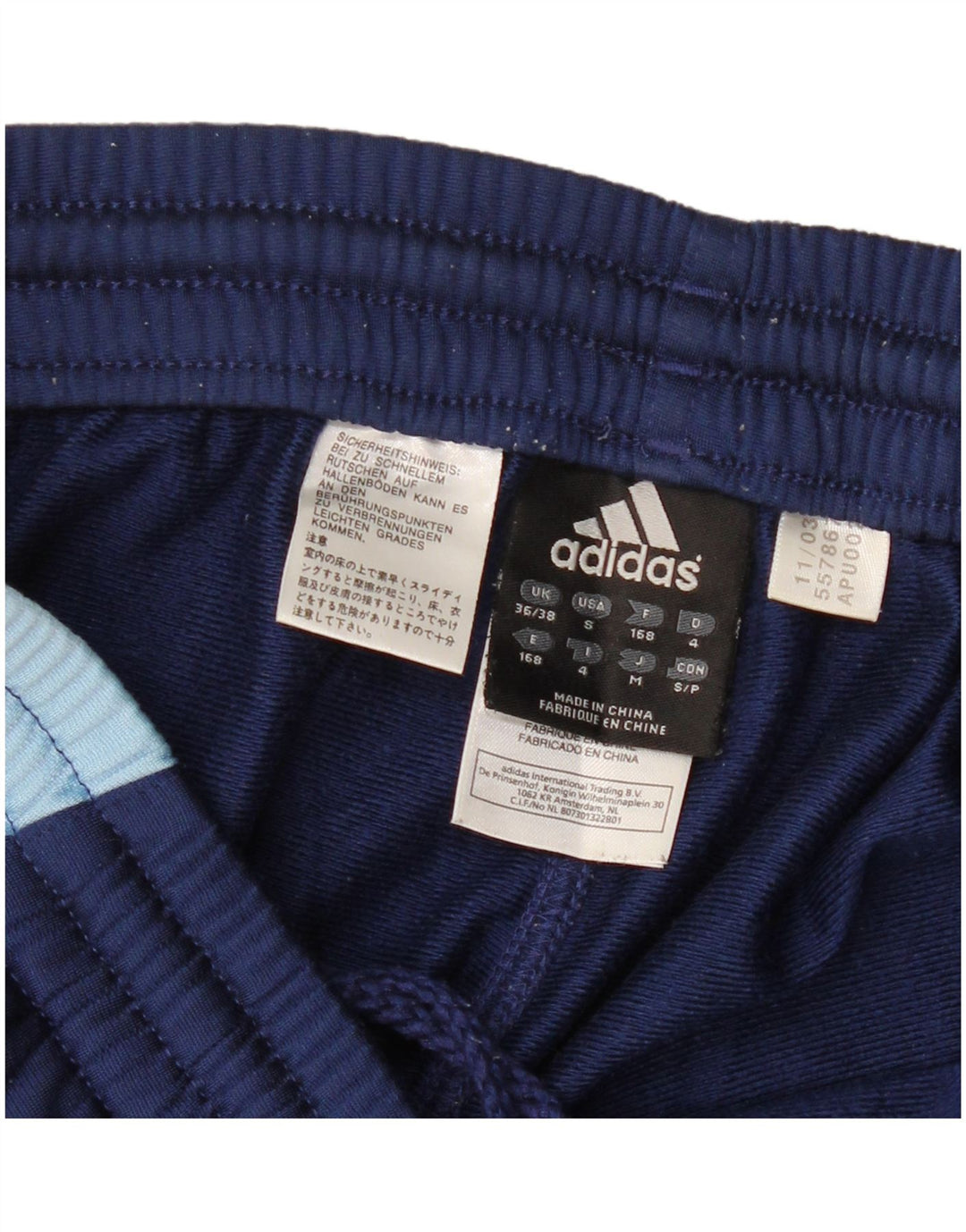 Adidas Mens Tracksuit Trousers UK 36/38 Small  Navy Blue Polyester