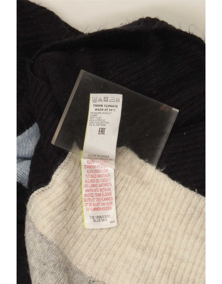 Marks & Spencer Womens Turtle Neck Jumper Sweater UK 10 Small Multicoloured
