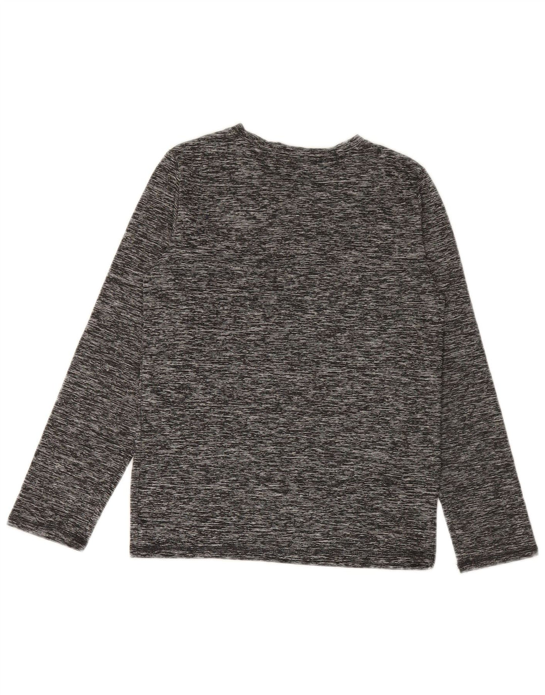 PUMA Boys Graphic Top Long Sleeve 8-9 Years Small Grey Polyester