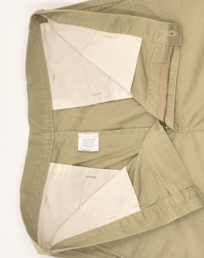 LEE Mens Tapered Chino Trousers W34 L30  Beige Cotton | Vintage Lee | Thrift | Second-Hand Lee | Used Clothing | Messina Hembry 