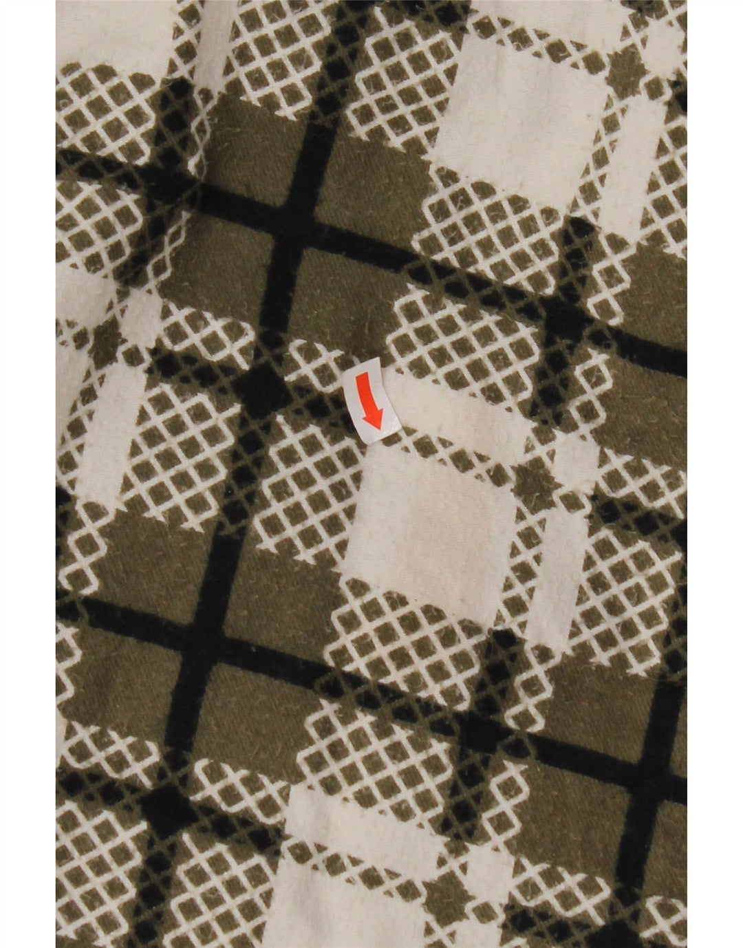 VINTAGE Womens Sherpa Jacket UK 16 Large Green Check