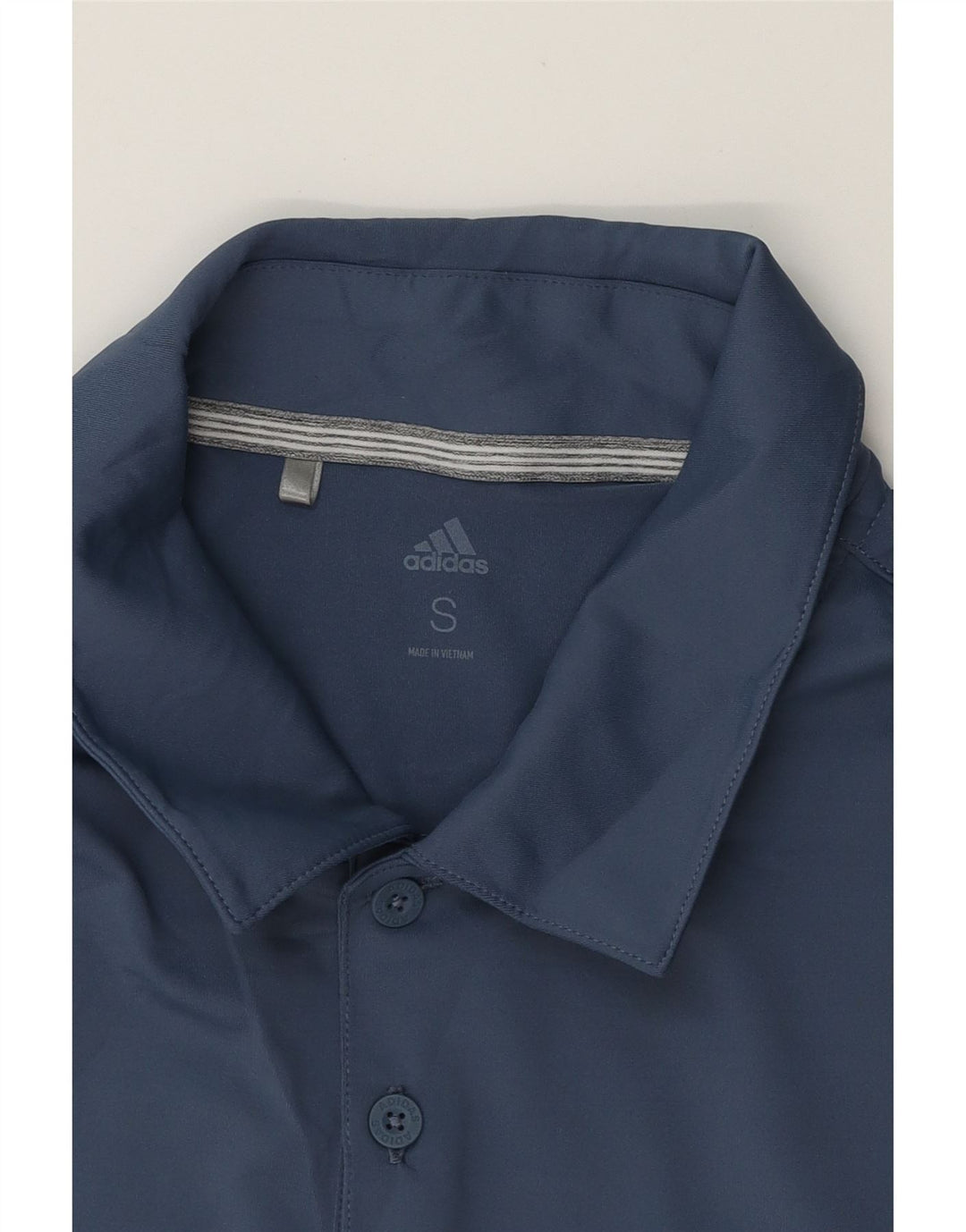 ADIDAS Mens Polo Shirt Small Grey Colourblock Polyester Vintage Adidas and Second-Hand Adidas from Messina Hembry 