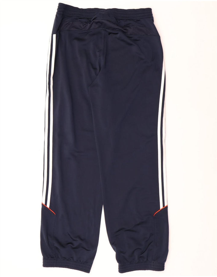 ADIDAS Mens Tracksuit Trousers Joggers UK 40/42 Medium Navy Blue Polyester